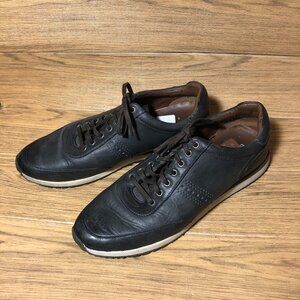 Вассo Bucci Sport men Sheep skin leather dark charcoal Sneakers, 12
